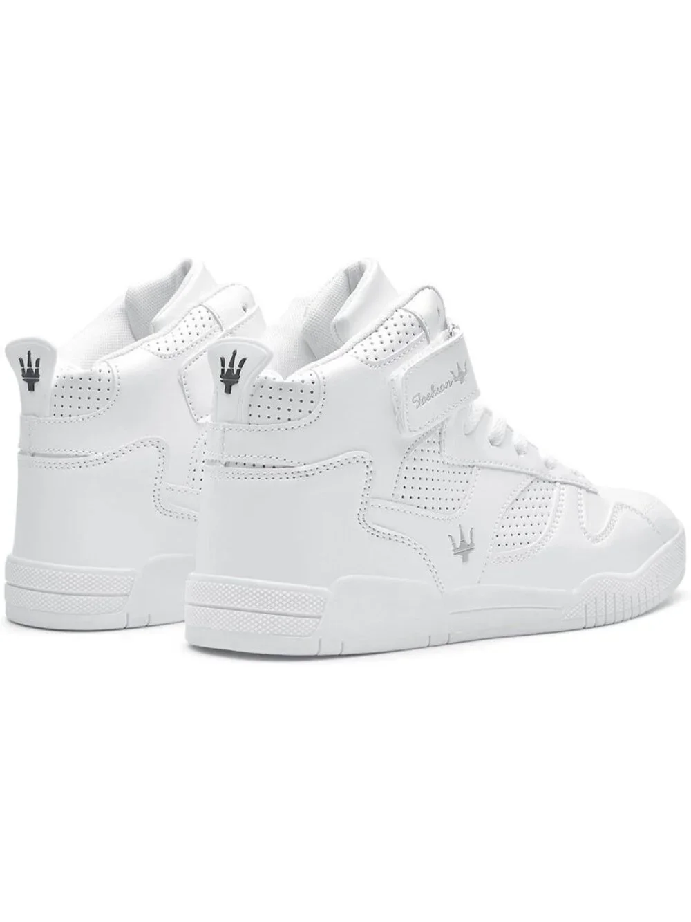 Women's White Tennis Shoes Casual Lace Up High Top Athletic Running Sneakers